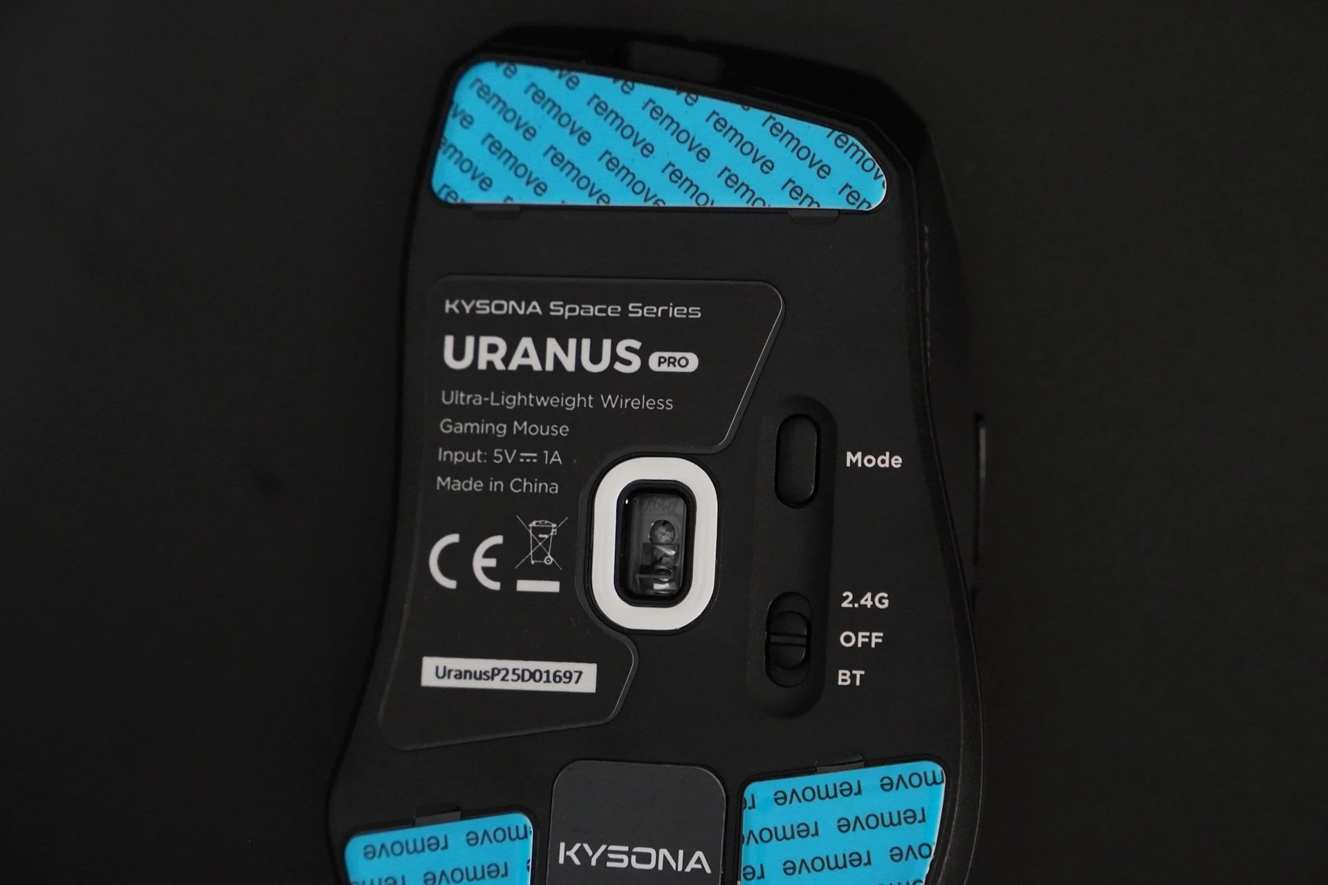 KYSONA Uranus Pro 하판 전체와 PTFE 피트