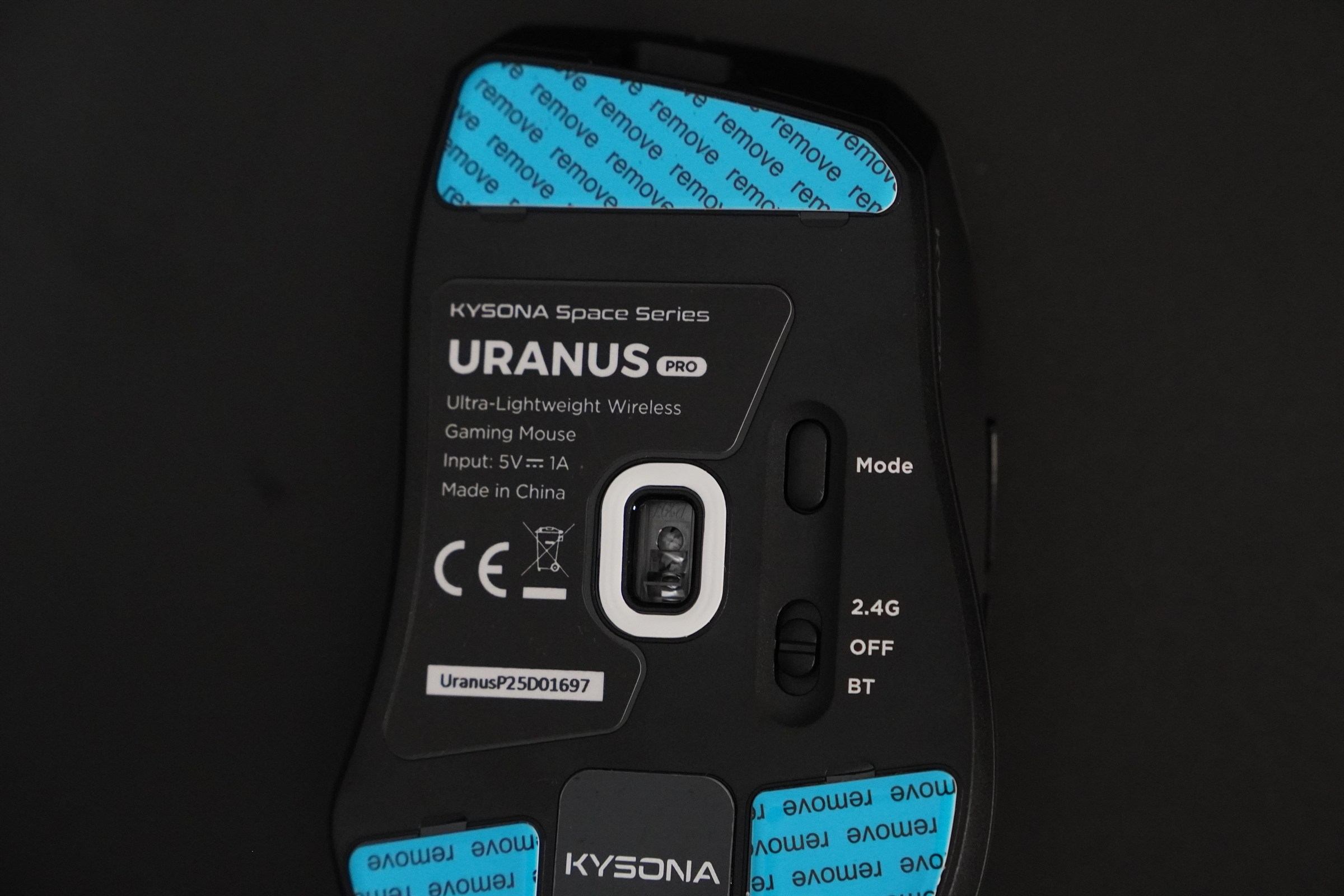 KYSONA Uranus Pro 하판 전체와 PTFE 피트